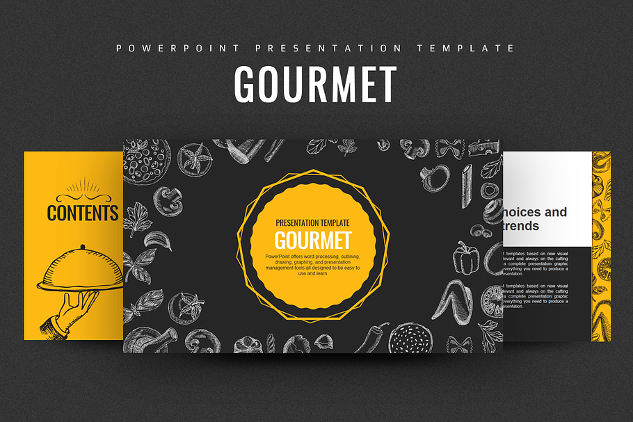 Gourmet Food PowerPoint in PowerPoint Templates - product preview 8