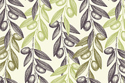Vector Olive Patterns Set