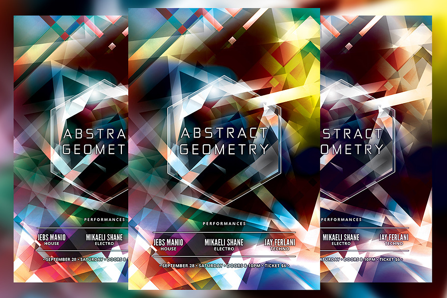 Abstract Geometry Flyer