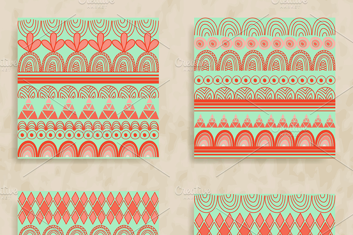 8 Vector Tribal Patterns in Patterns - product preview 8