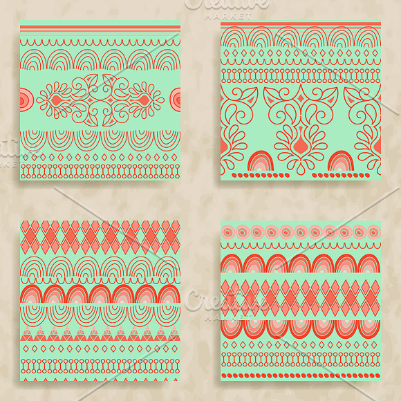 8 Vector Tribal Patterns in Patterns - product preview 1