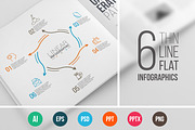 Line flat elements for infographic_8
