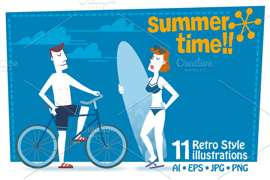 Summer Time in Illustrations - product preview 8