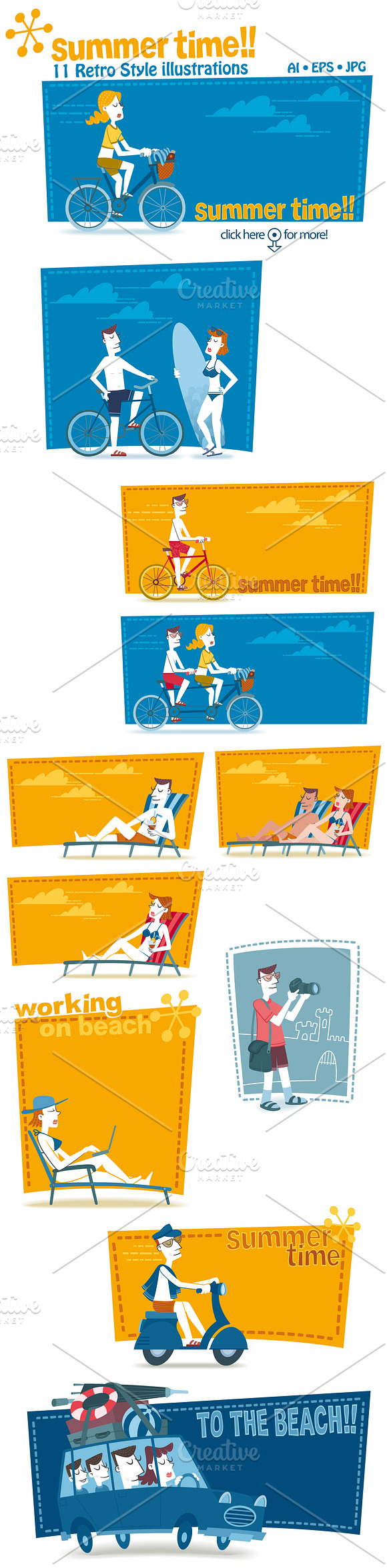 Summer Time in Illustrations - product preview 1