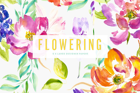 The Design Kit - Flowering in Illustrations - product preview 3