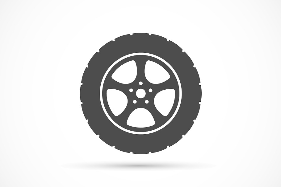 Car wheel icon in Car Icons - product preview 8
