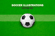 Soccer illustrations. 