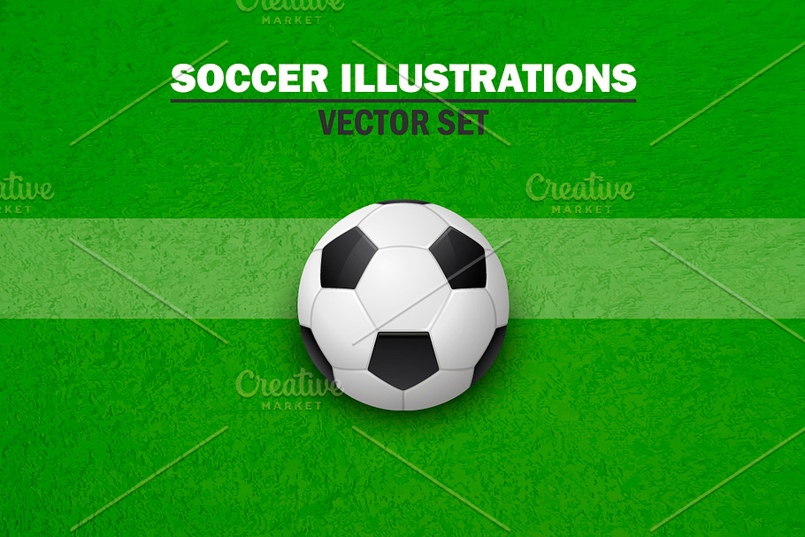 Soccer illustrations.  in Objects - product preview 8