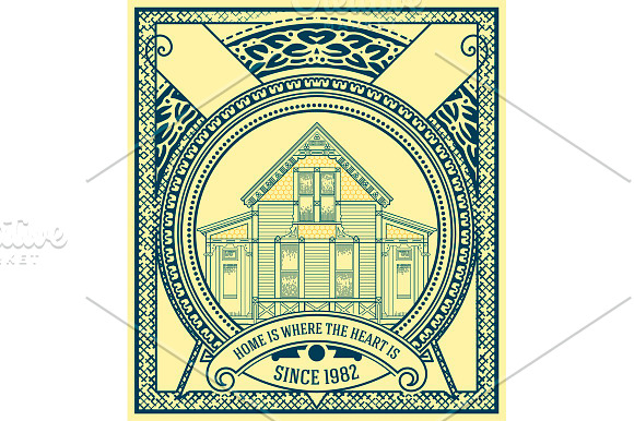 Vintage Label set in Illustrations - product preview 2
