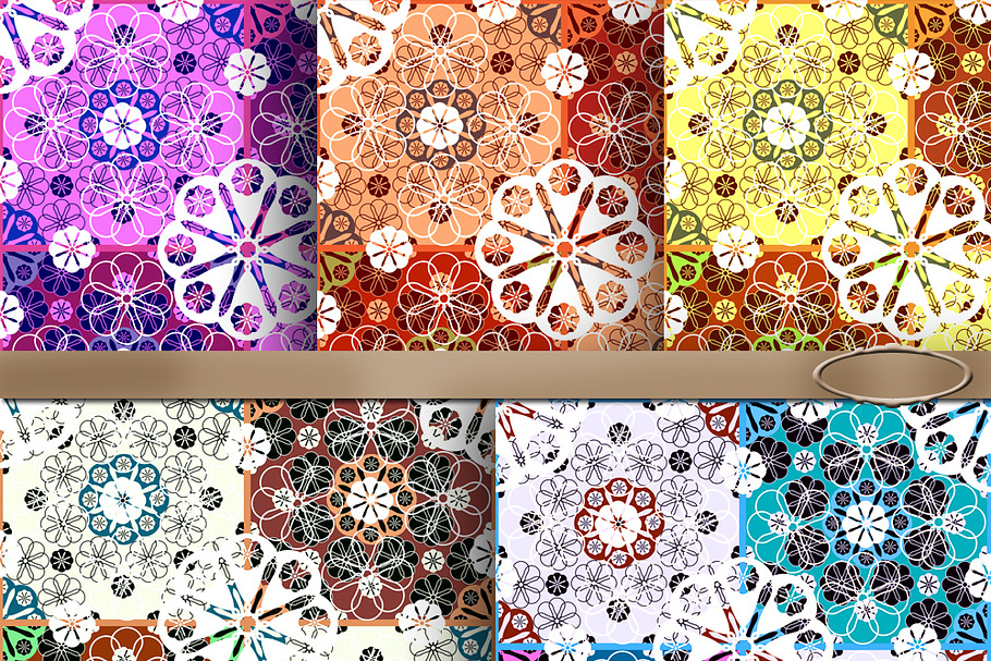 5 Seamless lace abstract pattern. in Patterns - product preview 8