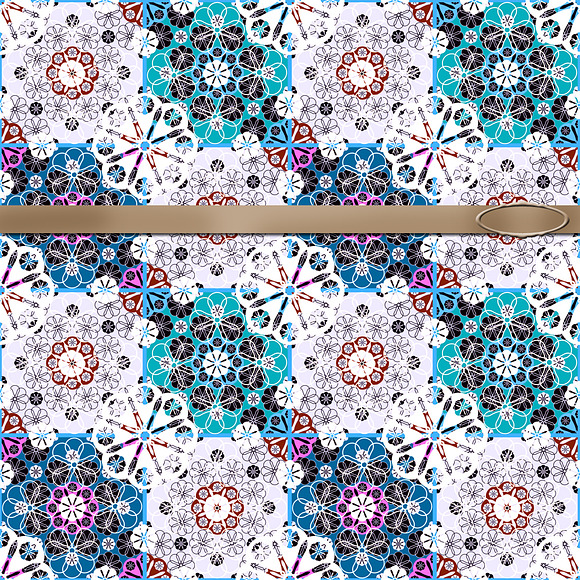5 Seamless lace abstract pattern. in Patterns - product preview 2