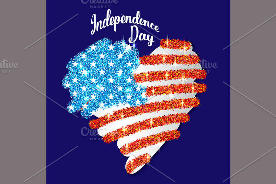 American Flag for Independence Day in Illustrations - product preview 8