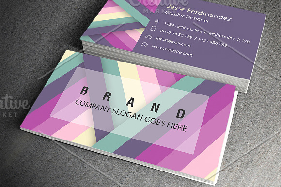 Modern Business Card Template Vol-06 in Business Card Templates - product preview 2