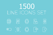 1500 vector line icons pack!