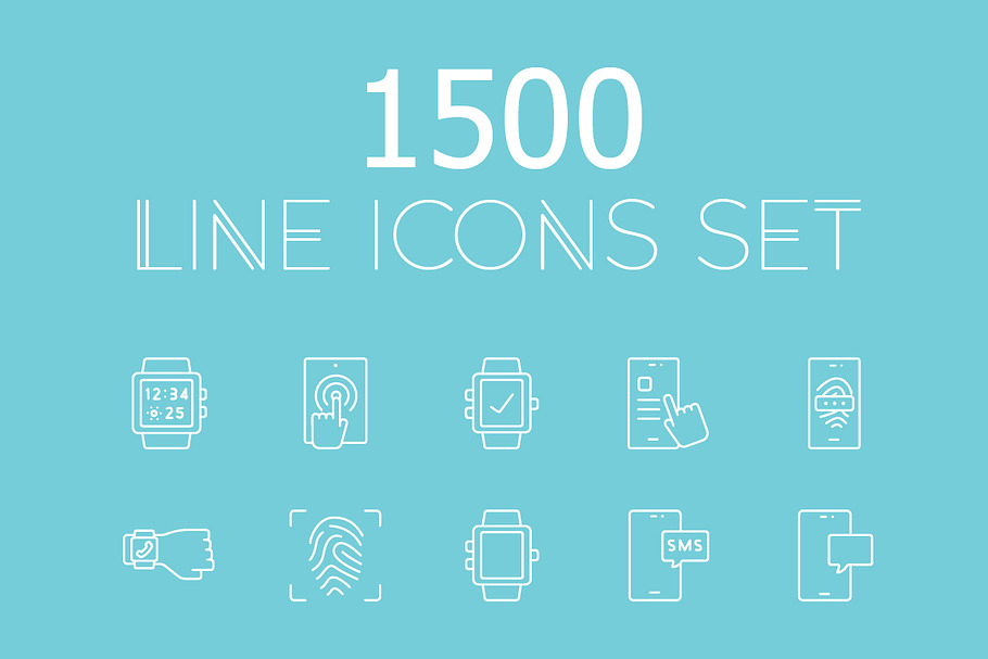 1500 vector line icons pack! in Easter Icons - product preview 8