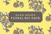 Hand Drawn Floral Big Pack