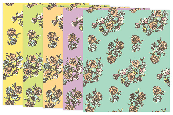 Hand Drawn Floral Big Pack in Patterns - product preview 1