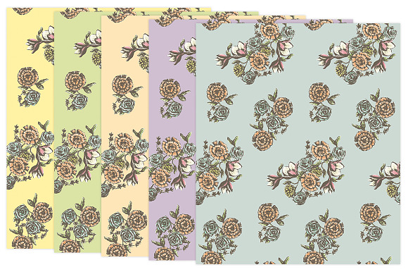 Hand Drawn Floral Big Pack in Patterns - product preview 3