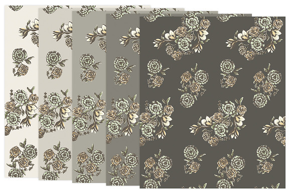 Hand Drawn Floral Big Pack in Patterns - product preview 4