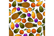 Pattern of fresh and ripe fruits