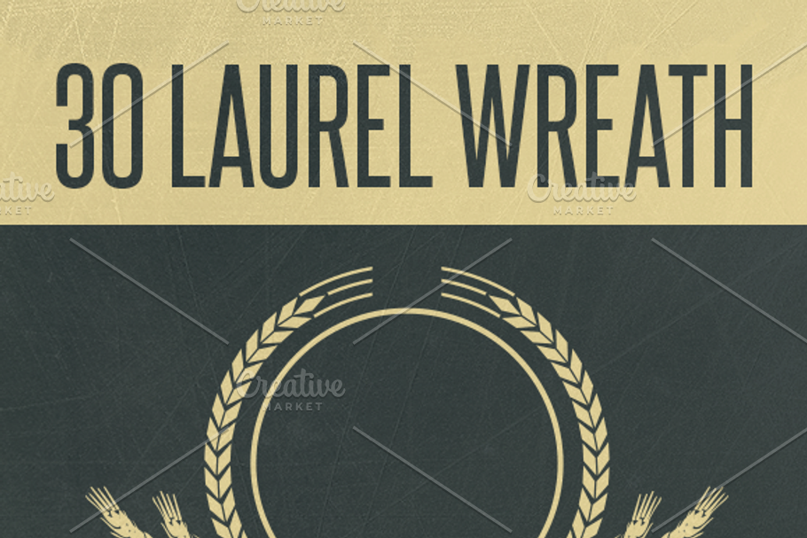 30 Laurel Wreath in Logo Templates - product preview 8