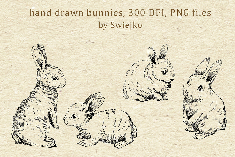 Easter Bunnies, Doodle