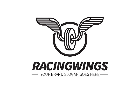 Racing Wings Logo in Logo Templates - product preview 1