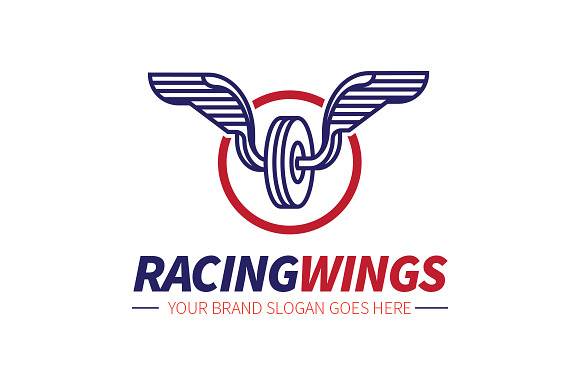 Racing Wings Logo in Logo Templates - product preview 2