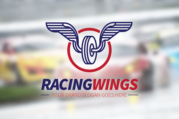 Racing Wings Logo in Logo Templates - product preview 3
