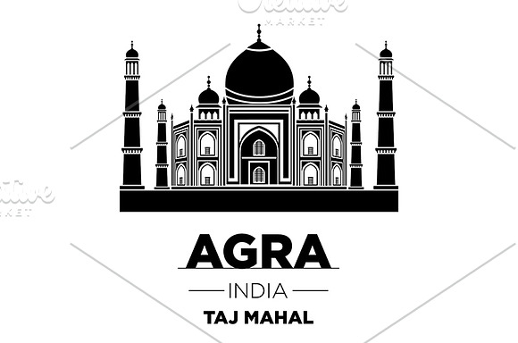 india Taj mahal temple vector in Graphics - product preview 4