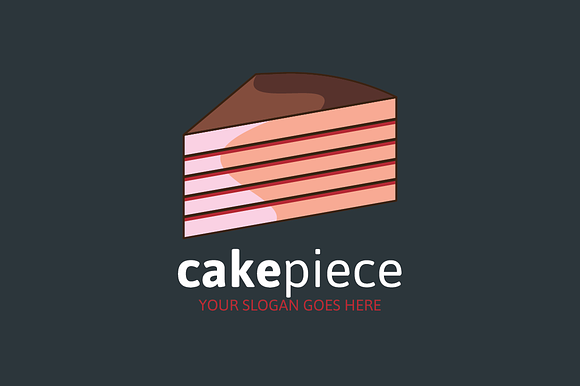 Cake Piece Logo in Logo Templates - product preview 1