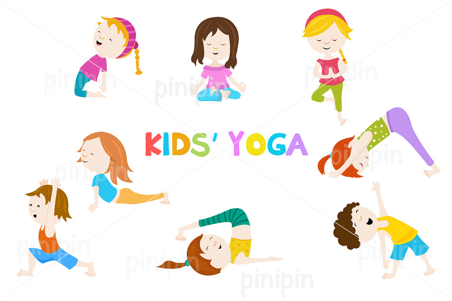 Yoga Kids in Illustrations - product preview 8