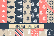 Vintage nautical digital paper