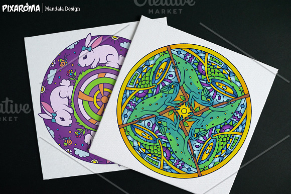 Vector Animals Mandala Set in Illustrations - product preview 9