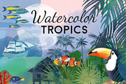 Watercolor tropics