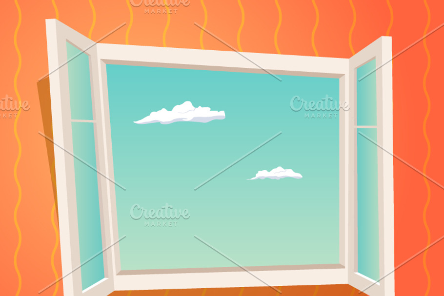 Open Window Design in Illustrations - product preview 8