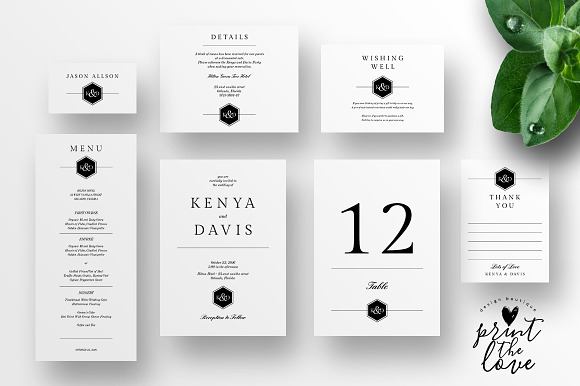 Wedding Invitation Suite - Leganto in Wedding Templates - product preview 1