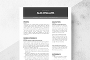 Zone Resume Template + Cover Letter