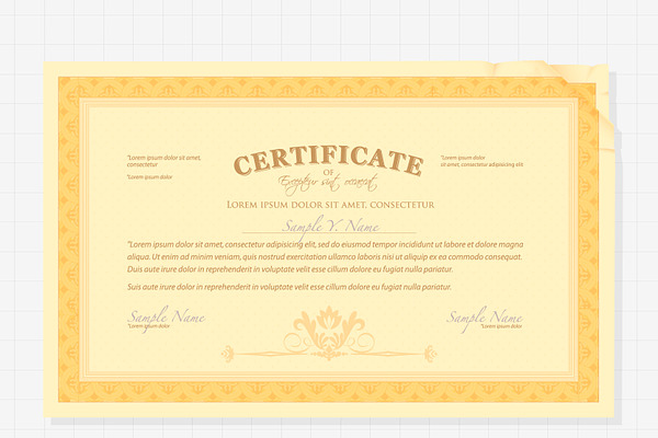 Vintage style Certificate