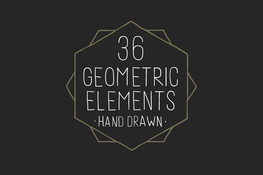 Hand Drawn Geometric Elements in Objects - product preview 8