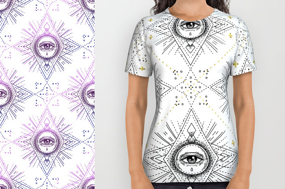 Eye of Tribe. Vector Set of 10. in Illustrations - product preview 4