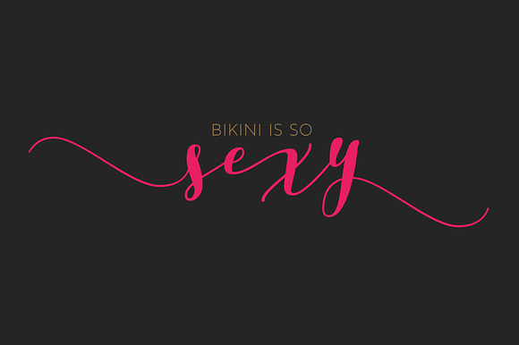 Bikini Season in Script Fonts - product preview 8