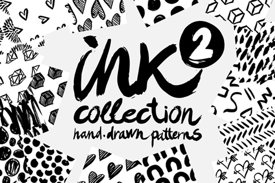 #2 Vector INK collection in Patterns - product preview 8