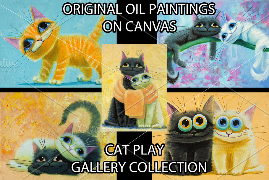 Cat play in Illustrations - product preview 8