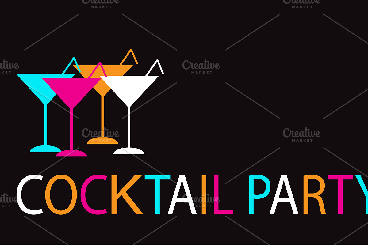Summer cocktail party background in Graphics - product preview 8