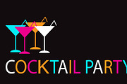 Summer cocktail party background