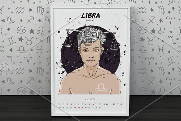 12 MEN'S ZODIAC SIGNS in Illustrations - product preview 2