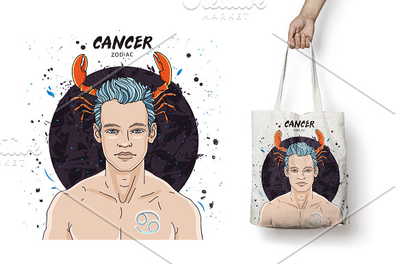 12 MEN'S ZODIAC SIGNS in Illustrations - product preview 3