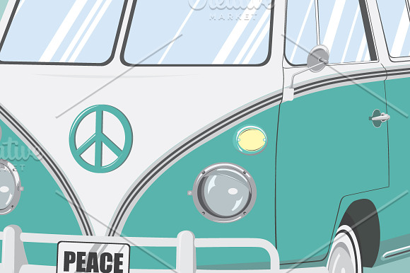 Hippy Car in Illustrations - product preview 2