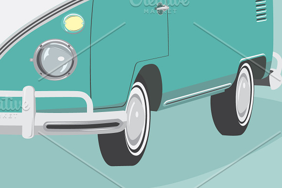Hippy Car in Illustrations - product preview 3